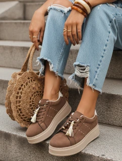 FashionStreet hnědé dámské tenisky ZY1413