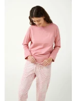 Růžové pyžamo s leopardím potiskem model 20516116 - Vamp