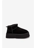 Ženské sněhule z přírodního semiše černé Mairene Ženské sněhule z přírodního semiše černé Mairene