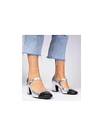 Dámské sandály Gemre H8-555 stříbrno-černé - Joia