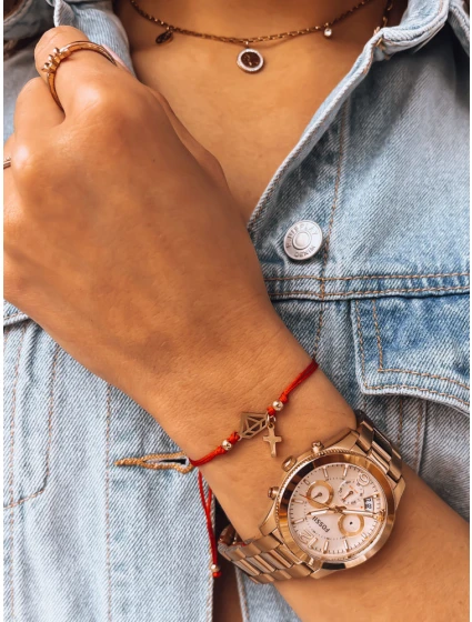 Náramek HEARTBEAT červený FashionStreet LY0078