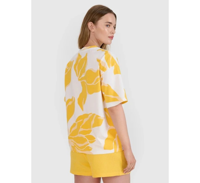 Dámské tričko oversize s potiskem model 21436798 - 4F Dámské tričko oversize s potiskem model 21436798 - 4F