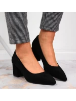 Sergio Leone W SK358A černé lodičky na podpatku