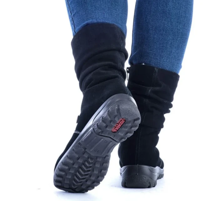 W zateplené kožené boty model 20469716 - Rieker