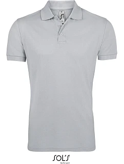SOL'S Prime Men Pánské piqué polo z těžké bavlny 25.0571 pure grey