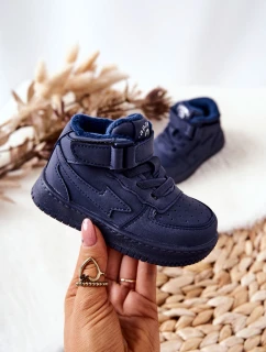 Dětské Zateplane Vysoké Boty Tmavě Modrá Clafi