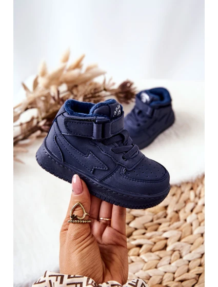 Dětské Zateplane Vysoké Boty Tmavě Modrá Clafi Dětské Zateplane Vysoké Boty Tmavě Modrá Clafi