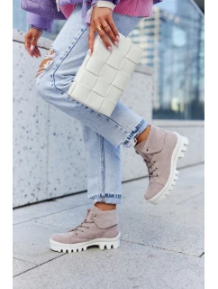 Semišové boty Trapper Světle fialová model 21578095 - S.Barski