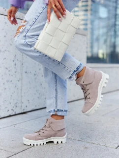 Semišové boty Trapper Světle fialová model 21578095 - S.Barski