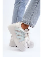 Tenisky S Masivní Platformou Modré Zazoo 2F-7033