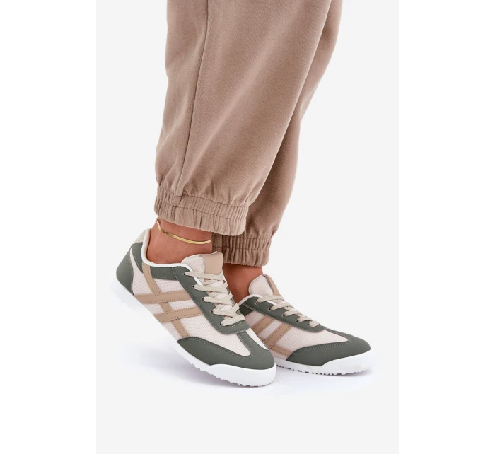 Nízké Tenisky Dámské Béžovo-Zelené Eezore Nízké Tenisky Dámské Béžovo-Zelené Eezore