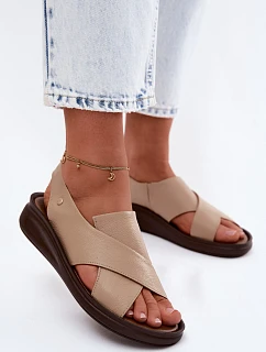 Kožené dámské sandály model 22122918 - Zazoo