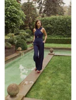 K029 Kombinéza s překříženými předními díly - tmavě modrá