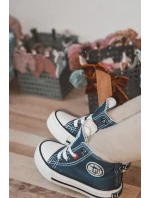 Dětské vysoké tenisky Big Star - tmavě modrá Dětské vysoké tenisky Big Star - tmavě modrá