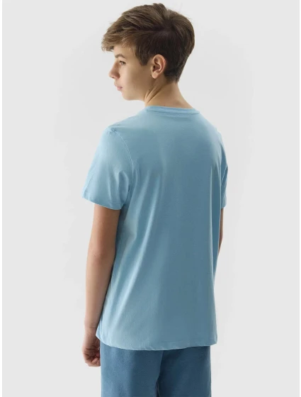 Chlapecké triko z organické bavlny 4F - modré Chlapecké triko z organické bavlny 4F - modré
