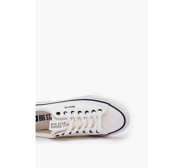 Pánské nízké tenisky Big Star – bílé Pánské nízké tenisky Big Star – bílé