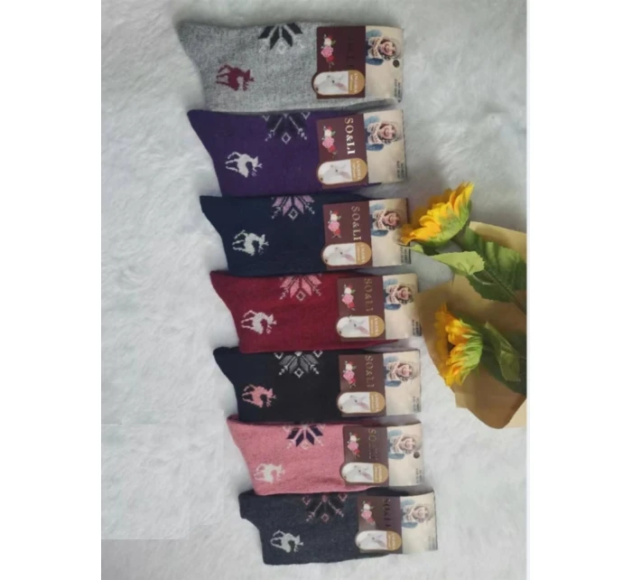 WiK SO&LI 002 dámské angorské ponožky 015 35-42