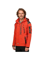 pánská sportovní bunda MEN 056 s kapucí nepromokavá červená pánské model 21349896 - Geographical Norway
