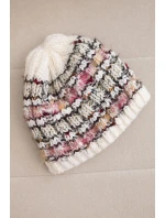 Dámská zimní vlněná čepice s ozdobnými krystalky K399 černá