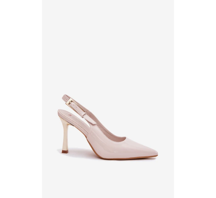 Lakované Lodičky S  A  Světle Béžové model 21702677 - Boto