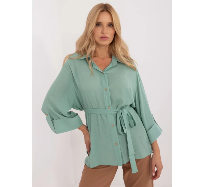 Koszula LK KS model 20463737 pistacjowy - FPrice