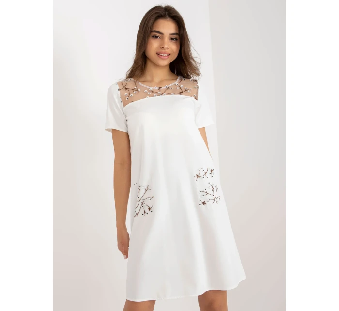 LK SK 506790 šaty.45 ecru