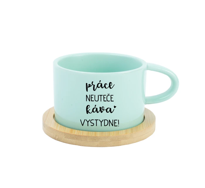 PRÁCE NEUTEČE, KÁVA VYSTYDNE! - mint hrníček makronka 200 ml