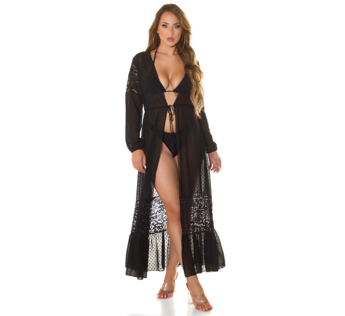 Sexy Beach Cover-up / Kimono with lace