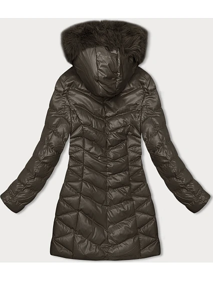 Hnědá dámská zimní bunda model 21246282 - J.STYLE Hnědá dámská zimní bunda model 21246282 - J.STYLE