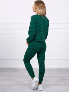 Sada s nápisy zelené barvy