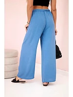 Kalhoty s širokým pasem džínovina