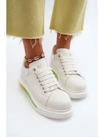 Dámské kožené tenisky GOE Bílé Dámské kožené tenisky GOE Bílé