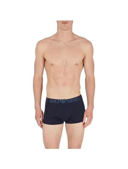 Pánské boxerky 3Pack  modré  model 19908020 - Emporio Armani