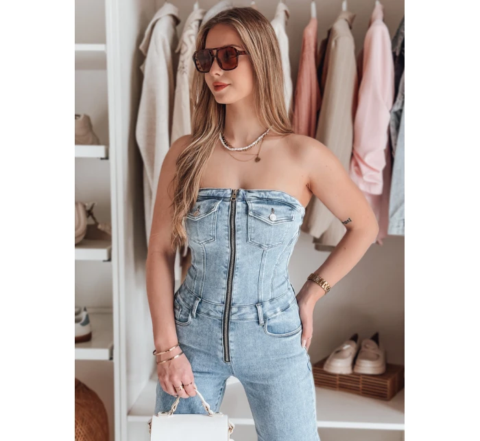 Dámský džínový overal s korzetem GORSSANKA modrý FashionStreet EY2587