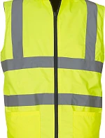 Yoko HV 008F Hi-Vis Oboustranná Fleecová Vesta 79.008F hi vis yellow