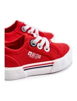 Dětské nízké tenisky Big Star model 21577003 Červená - Big Star Shoes Dětské nízké tenisky Big Star model 21577003 Červená - Big Star Shoes
