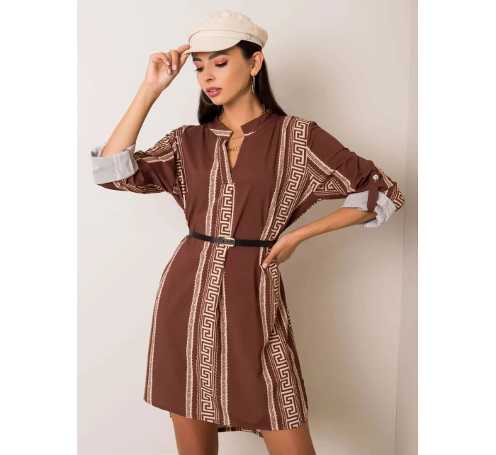 Šaty DHJ SK 5766D.13 hnědá