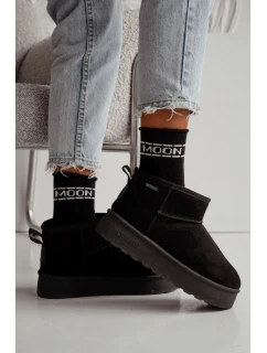 Dámské ponožky polofroté UNIQUE bezuciskové MOON – černé