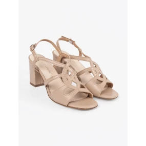 Klasické dámské  sandály hnědé Obcas