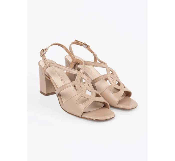 Klasické dámské  sandály hnědé Obcas