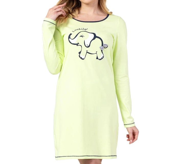 Dámská noční košilka 142 green - REGINA Dámská noční košilka 142 green - REGINA