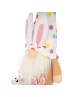 MEDVÍDEK GHOOM 25CM VE SNECH CHLAPEC JARNÍ DEKORACE