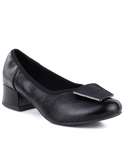 Dámské lodičky na klínku pohodlné černé M.Daszynski model 22068924 3 Dámské lodičky na klínku pohodlné černé M.Daszynski model 22068924 3