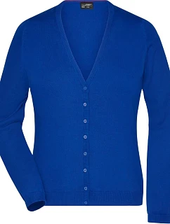 JN 660 Dámský pletený cardigan s výstřihem do V model 22488023 royal - Daiber