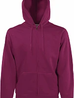 Fruit of the Loom Classic Hooded Sweat Jacket Mikina s kapucí 16.2062 burgundy