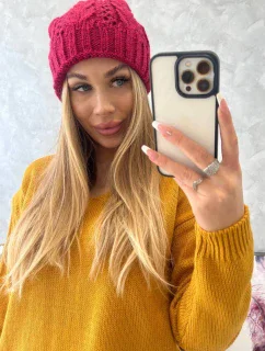 Motýlí čepice 2 model 18750279 fuchsiová - K-Fashion