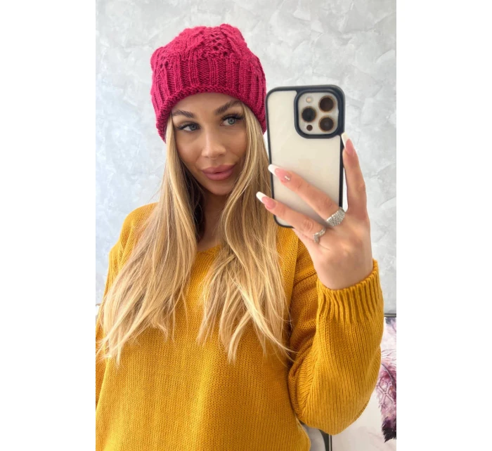 Motýlí čepice 2 model 18750279 fuchsiová - K-Fashion Motýlí čepice 2 model 18750279 fuchsiová - K-Fashion