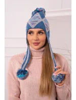 Dámská ušanka Eunika K322 denim Dámská ušanka Eunika K322 denim