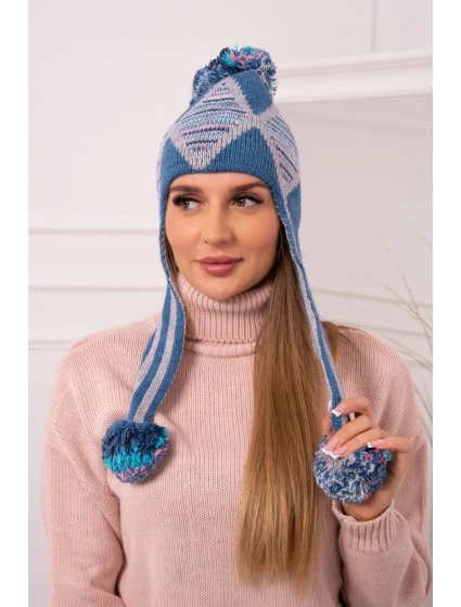 Dámská ušanka Eunika K322 denim Dámská ušanka Eunika K322 denim