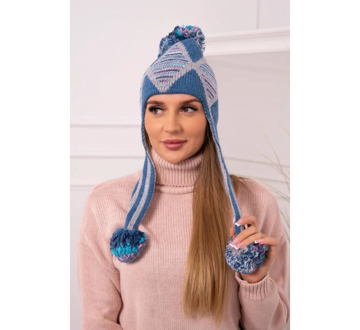 Dámská ušanka Eunika K322 denim Dámská ušanka Eunika K322 denim